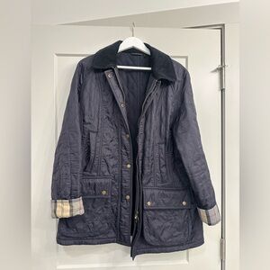 Navy Barbour Coat
